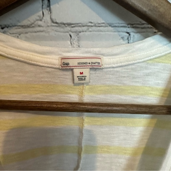 GAP white and yellow striped tank top - Picture 3 of 3
